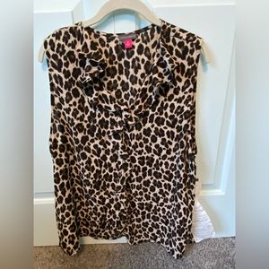 Vince Camuto leopard sleeveless top. XL NWT